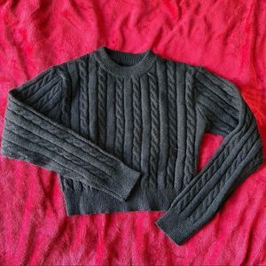 Black knit sweater 